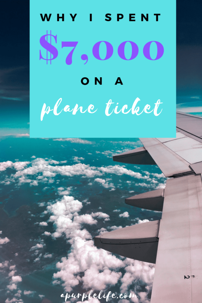 Even if you're a frugal person there can be times when you full on splurge. Despite $7,000 being almost half of what I spend in a year now I do not regret buying a First Class ticket for that amount.